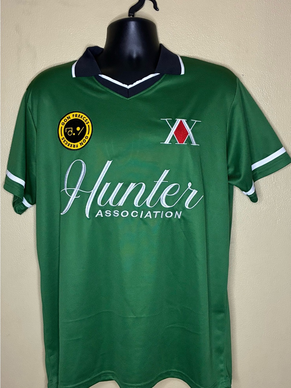 Hunter Association Men’s Green Athletic Jersey with Contrast Collar